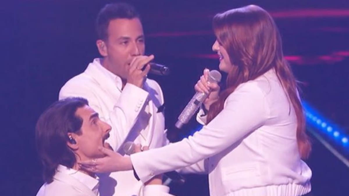 Meghan Trainor cantó con los Backstreet Boys