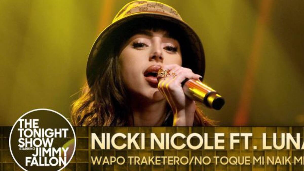 Así fue la presentación de Nicki Nicole en el programa de Jimmy Fallon