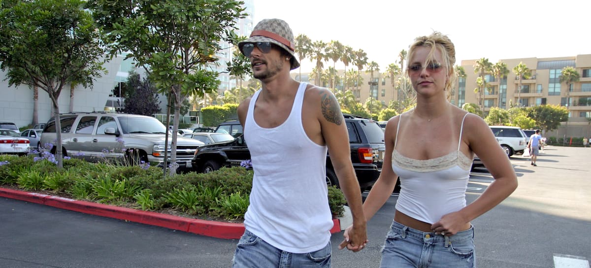 Kevin Federline y Britney Spears el 14 de julio de 2004 en Los Ángeles, California.