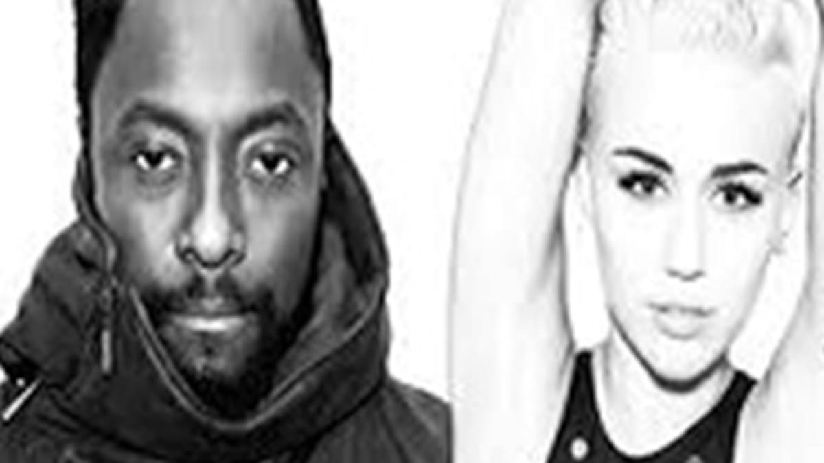 Will.I.Am junto a Miley Cyrus