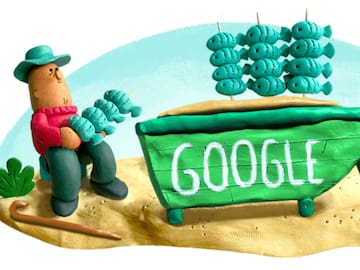 Google homenajea en con su Doodle de hoy a los espetos