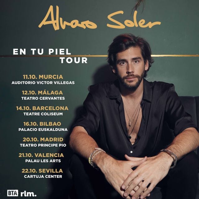 Fechas de la gira &quot;En tu piel tour&quot; de Álvaro Soler