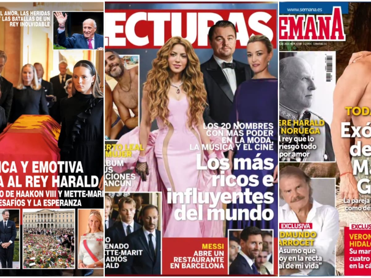 Las portadas de las revistas del corazón de hoy, miércoles 2 de septiembre: el rey de Noruega, Makoke y Bigote Arrocet