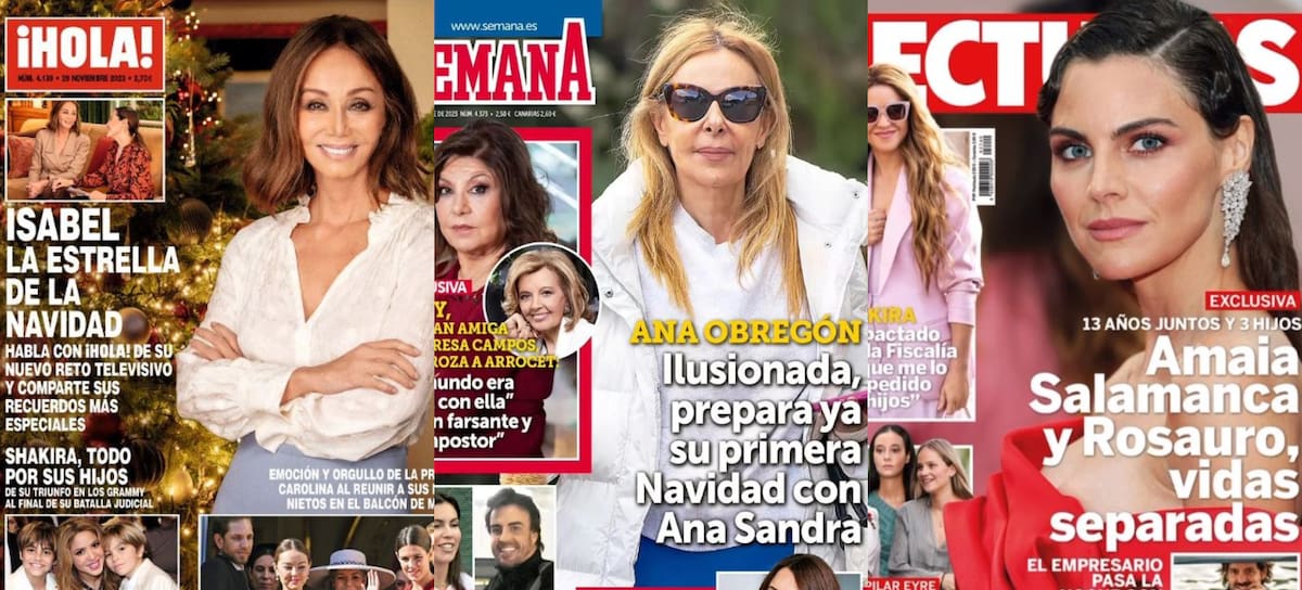 Las portadas de las revistas del corazón de hoy, 22 de noviembre (Instagram)