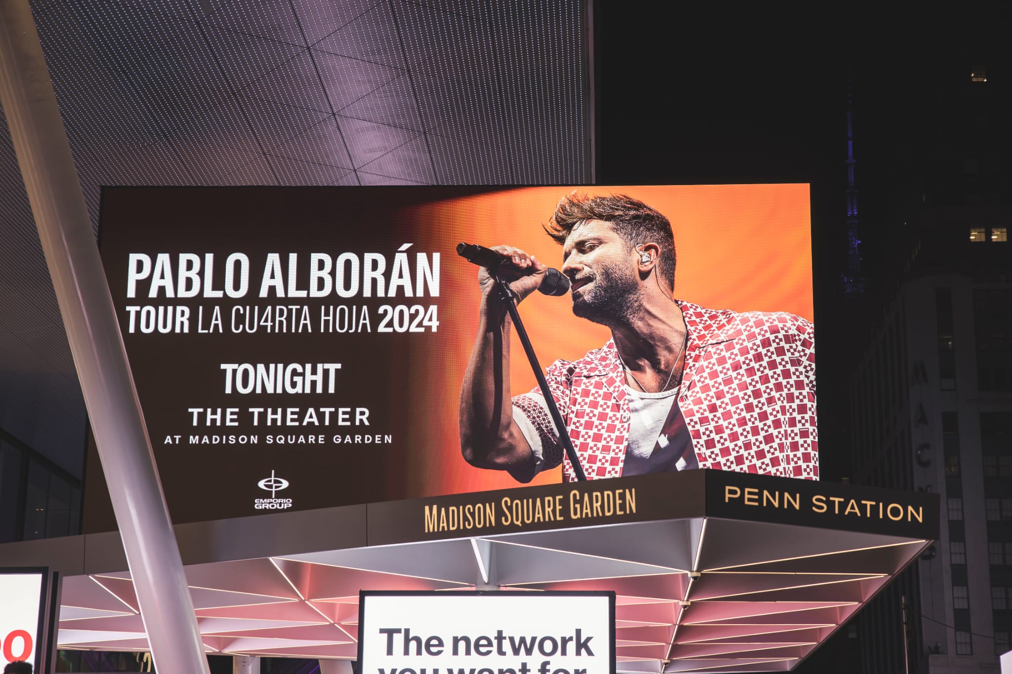 Pablo Alborán en su gira &#039;LA CU4RTA HOJA&#039; en Nueva York // Cesc Maymo (Fotos cedidas por Warner Music Spain)