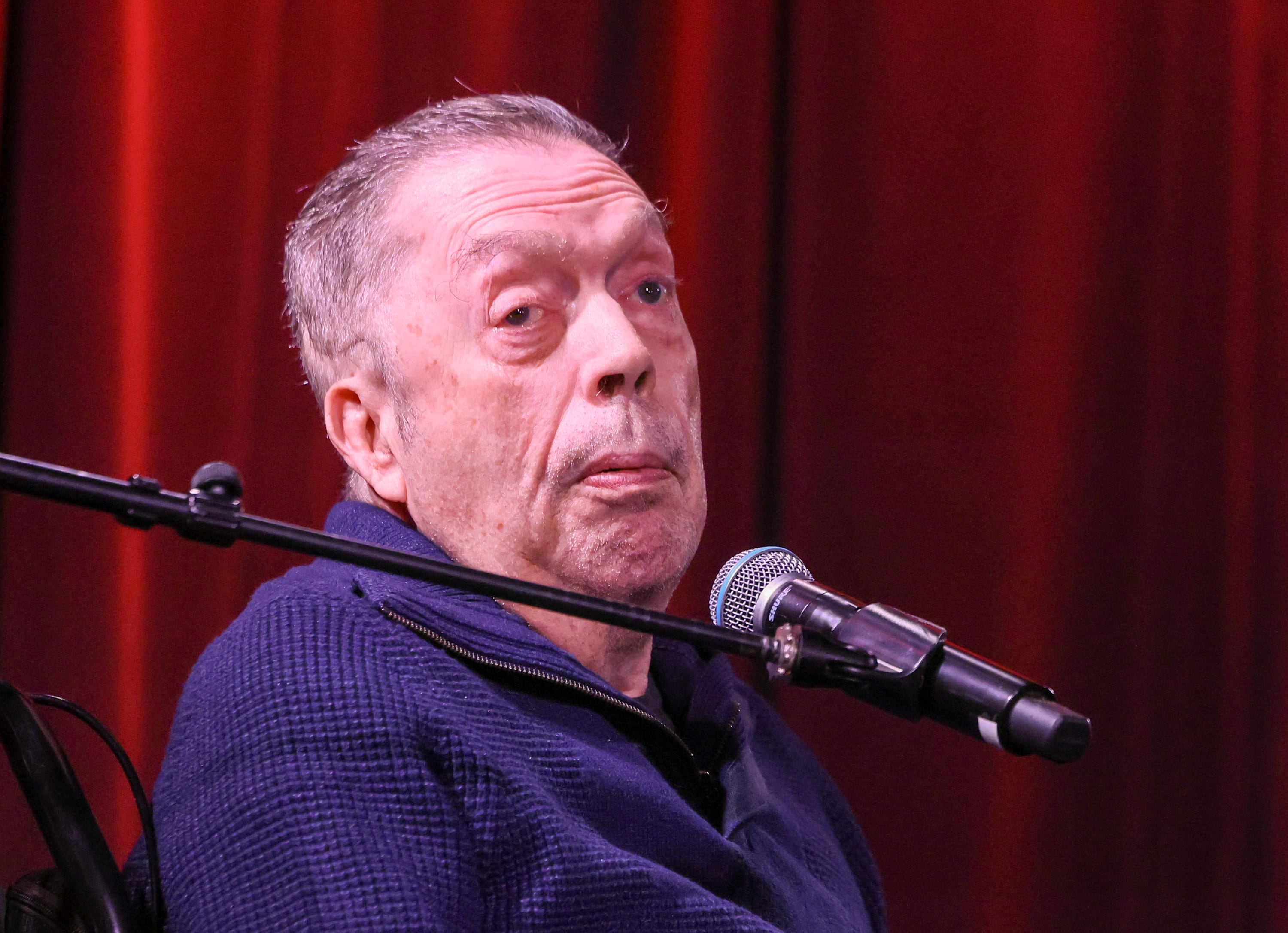 LOS ANGELES, CALIFORNIA - OCTOBER 15: Tim Curry speaks during The Grammy Museum celebration of the music for "The Rocky Horror Picture Show" at GRAMMY Museum L.A. Live on October 15, 2025 in Los Angeles, California. (Photo by Rodin Eckenroth/Getty Images)