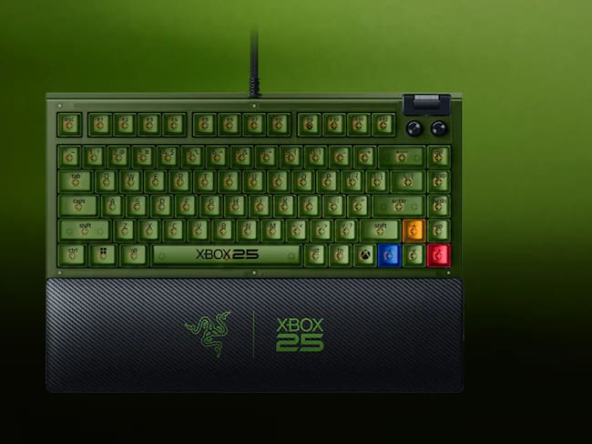 Razer rinde tributo a un cuarto de siglo de historia con la nueva colección 'Xbox 25.º Aniversario'