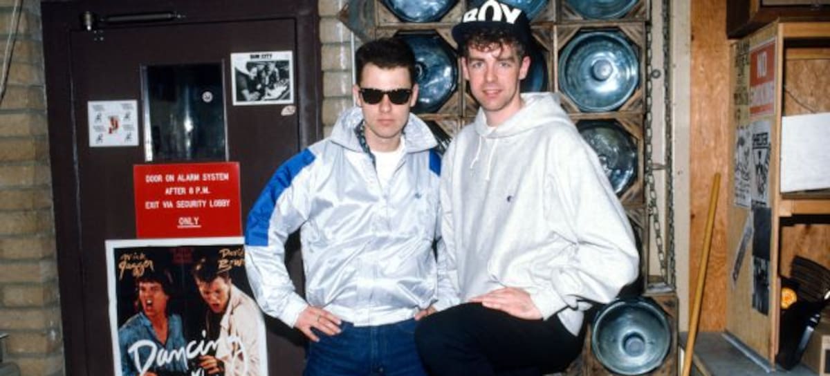 Chris Lowe y Neil Tennant, miembros deThe Pet Shop Boys, en 1983.
