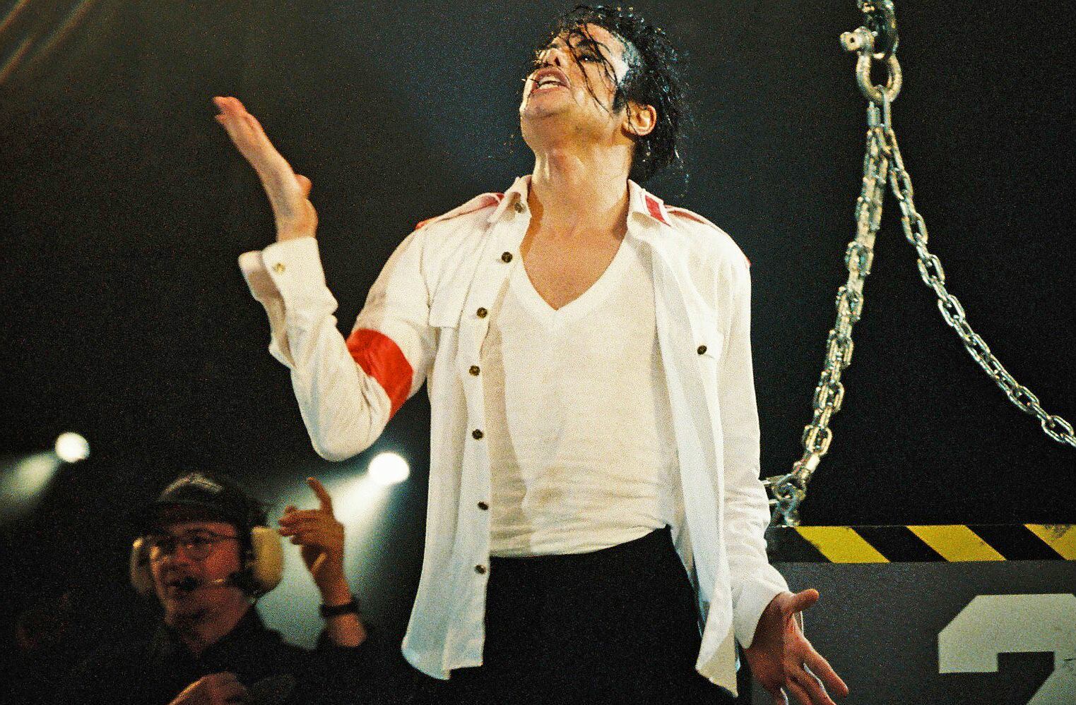 Michael Jackson en el estadio de Wembley