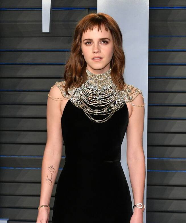 Emma Watson en la fiesta de Vanity Fair por la entrega de Premios Oscar 2018