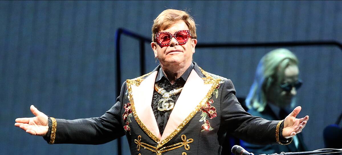 Elton John durante un concierto en Perth, Australia, el 30 de noviembre de 2019.