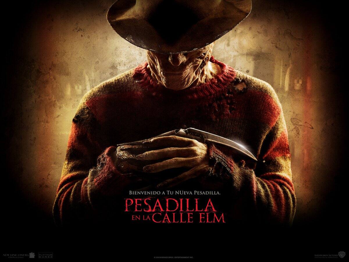 Pesadilla en la Calle Elm - Freddy Krueger persigue y mata a niños en sus sueños. Este film fue estrenado en 1984.
