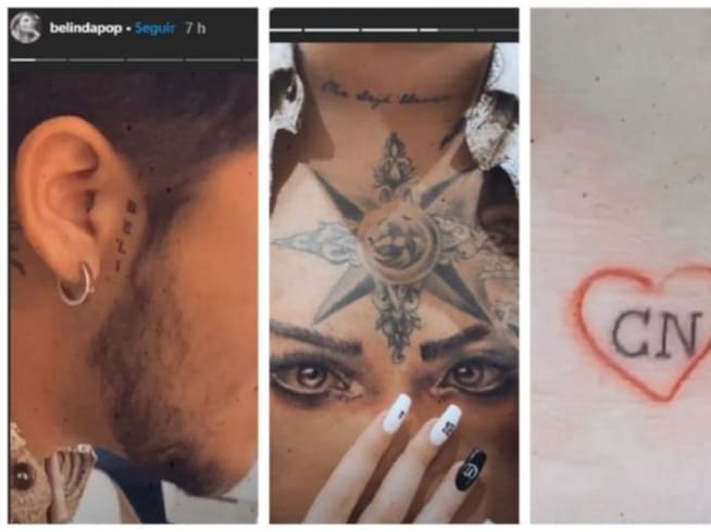 Varios son los tatuajes que el cantante se ha hecho en honor a su novia