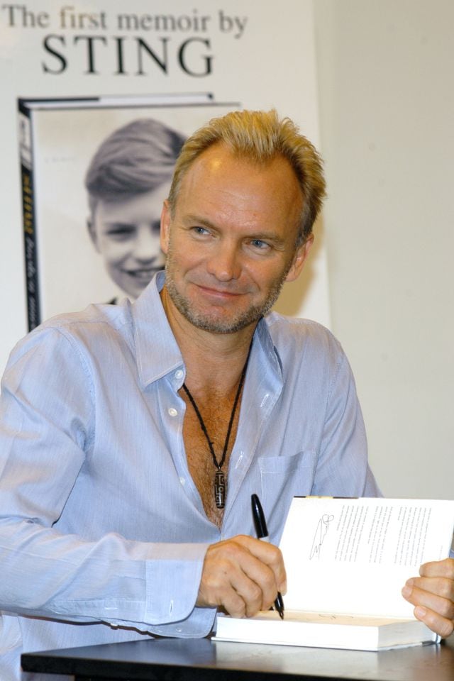 Sting, en la presentación de su autobiografía &#039;Broken music&#039;, en 2013.