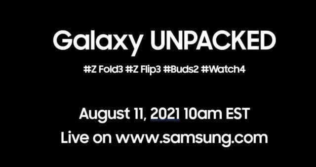 Galaxy Unpacked el 11 de Agosto