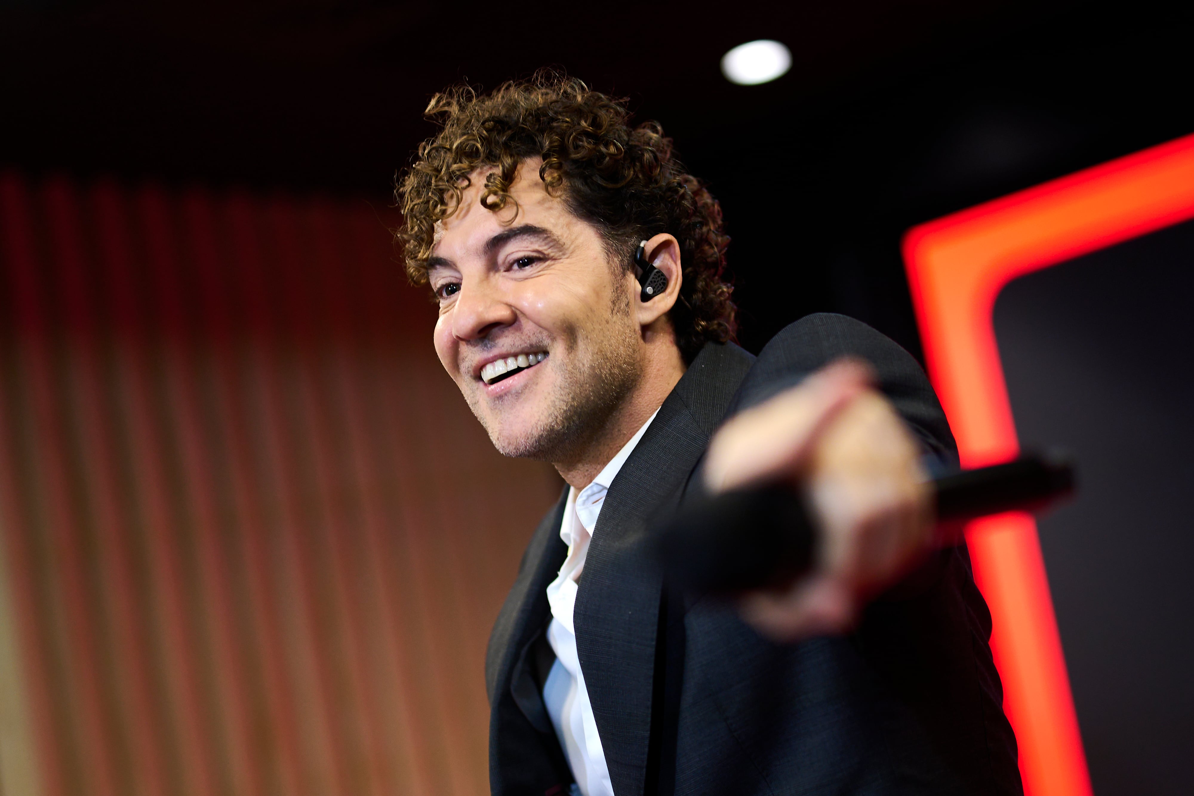 David Bisbal en la inauguración del Work Café Santander en Madrid, diciembre de 2025.