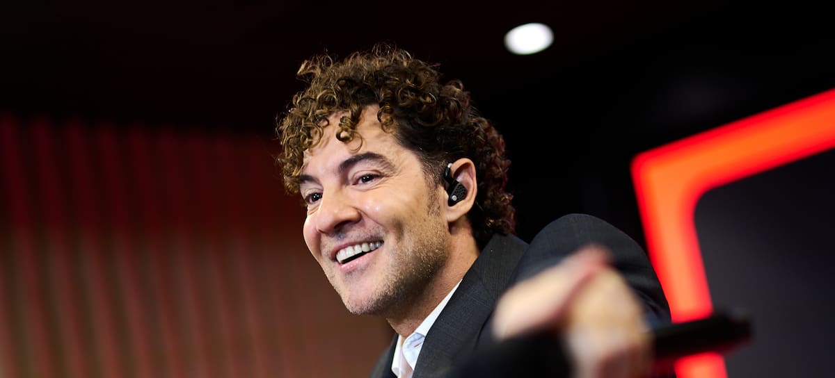 David Bisbal en la inauguración del Work Café Santander en Madrid, diciembre de 2025.