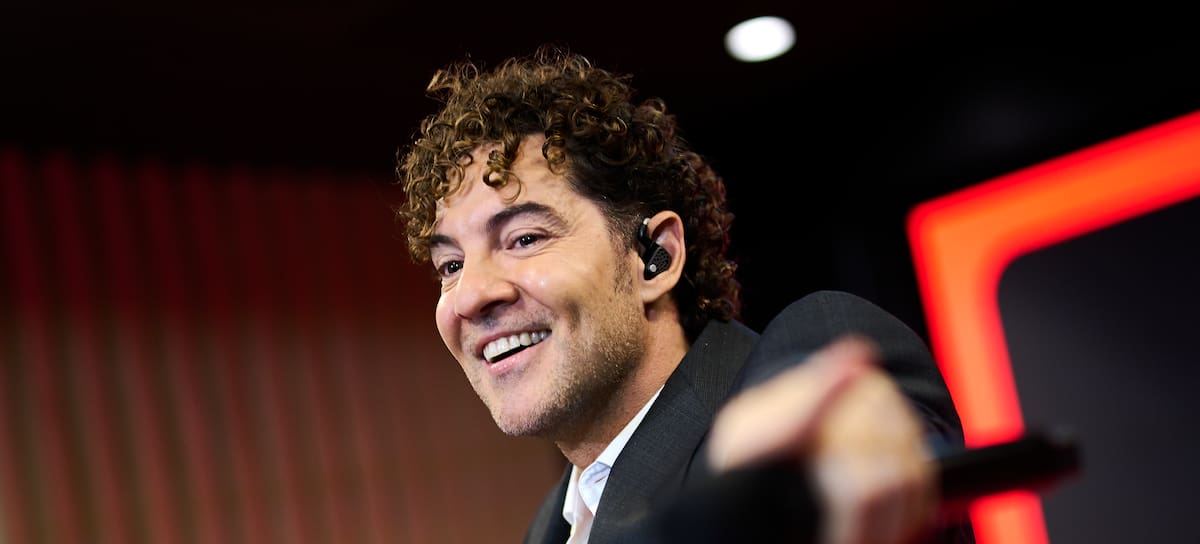David Bisbal en la inauguración del Work Café Santander en Madrid, diciembre de 2025.