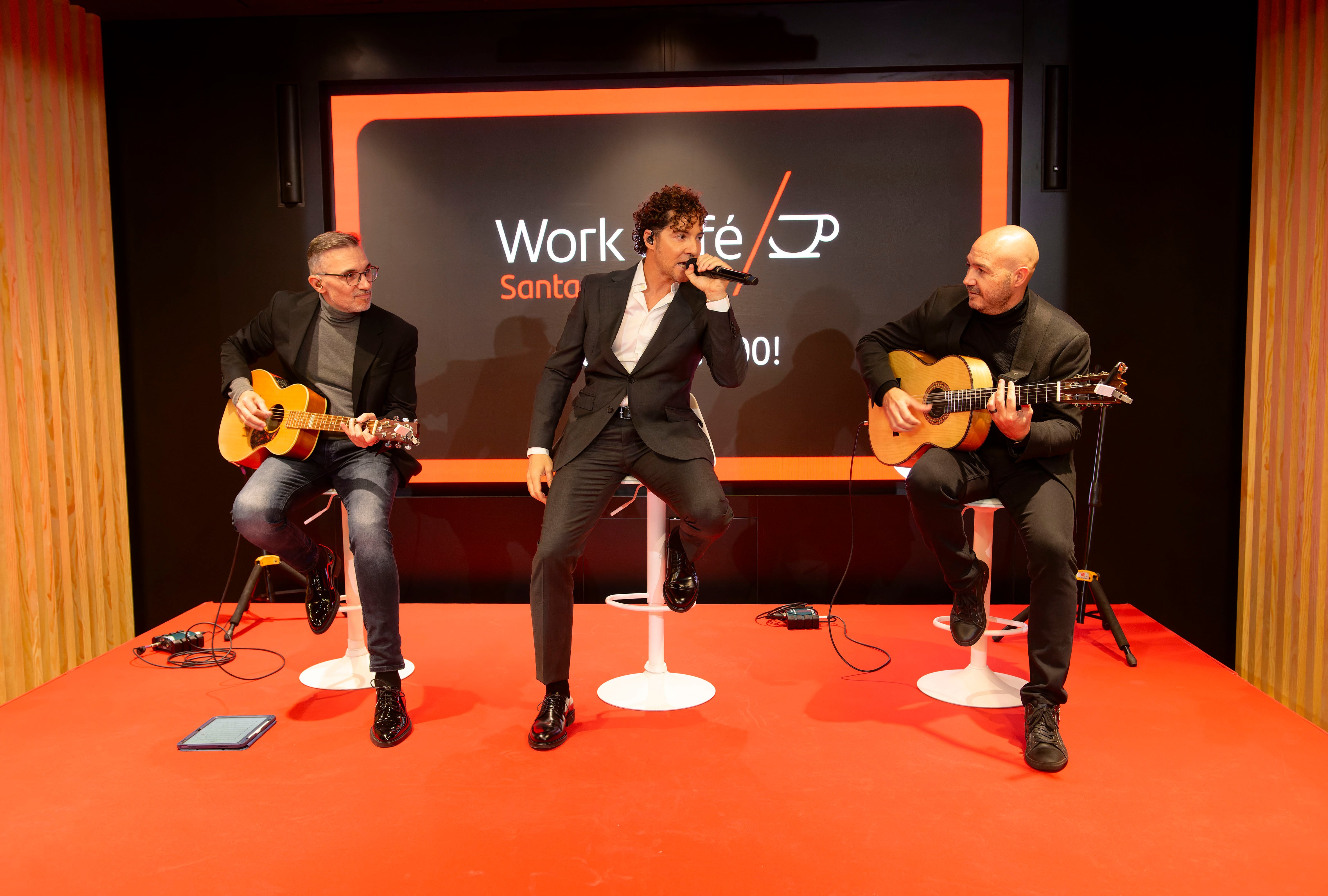 David Bisbal en el Work Cafe Santander