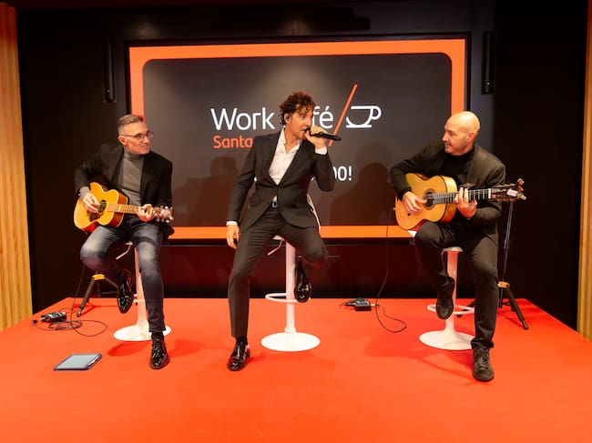 David Bisbal en el Work Cafe Santander