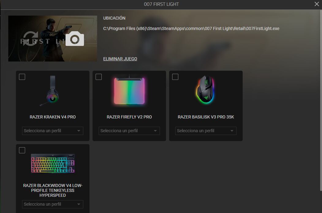 Synapse de Razer al servicio de 007 First Light
