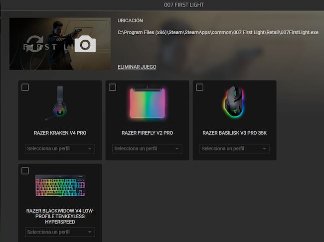 Synapse de Razer al servicio de 007 First Light