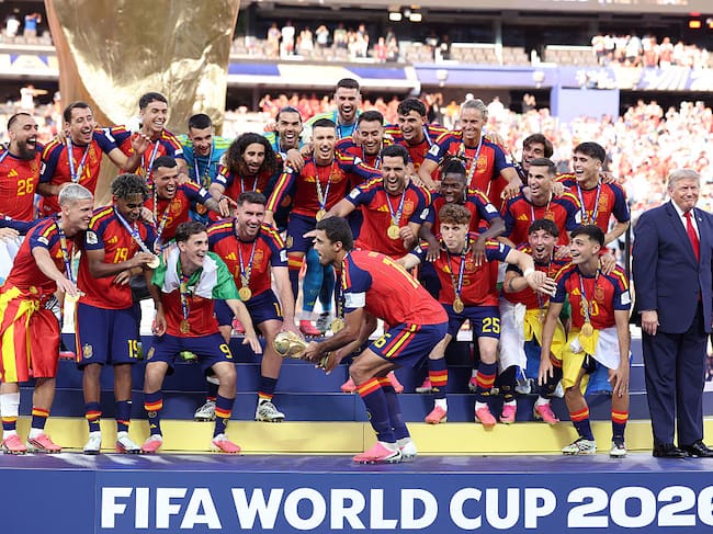 La foto de la victoria de la Selección Española en el Mundial interrumpida por Trump