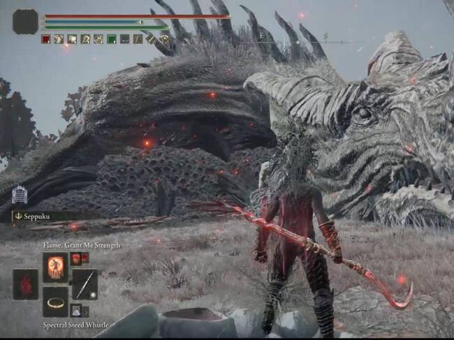 Greyoll. La dragona durmiente de Elden Ring.