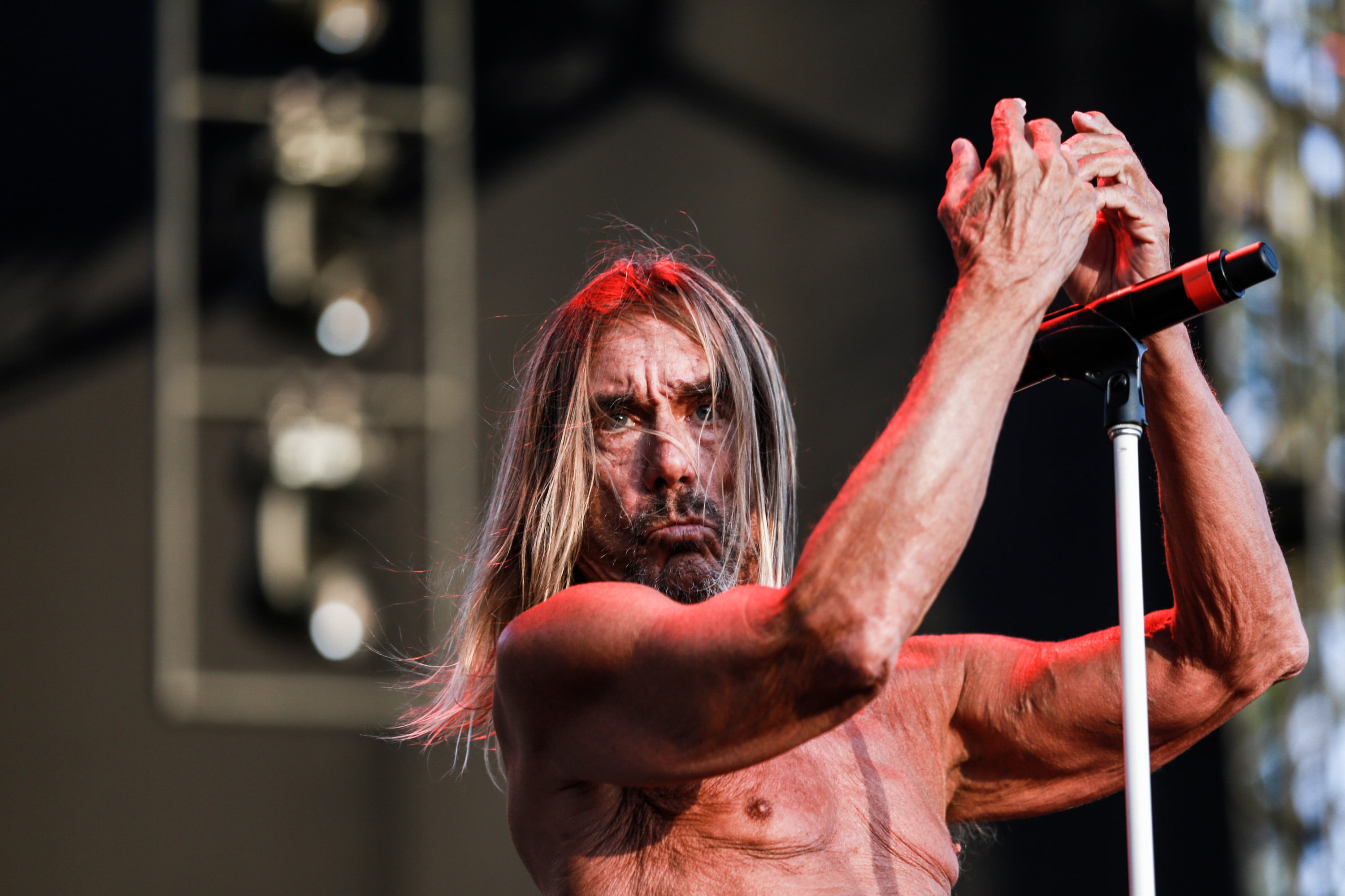 Iggy Pop, en el FYF Fest 2017 en el Exposition Park de Los Angeles (California)