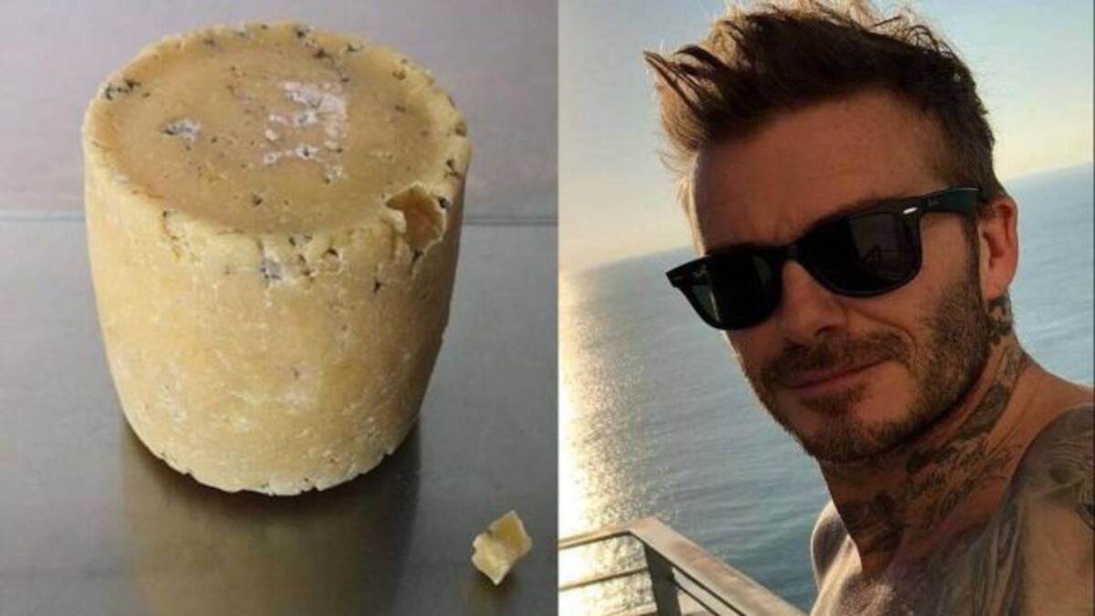 Elaboran un queso con bacterias de los pies de David Beckham