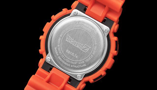 Casio G-Shock Dragon Ball Z tapa posterior