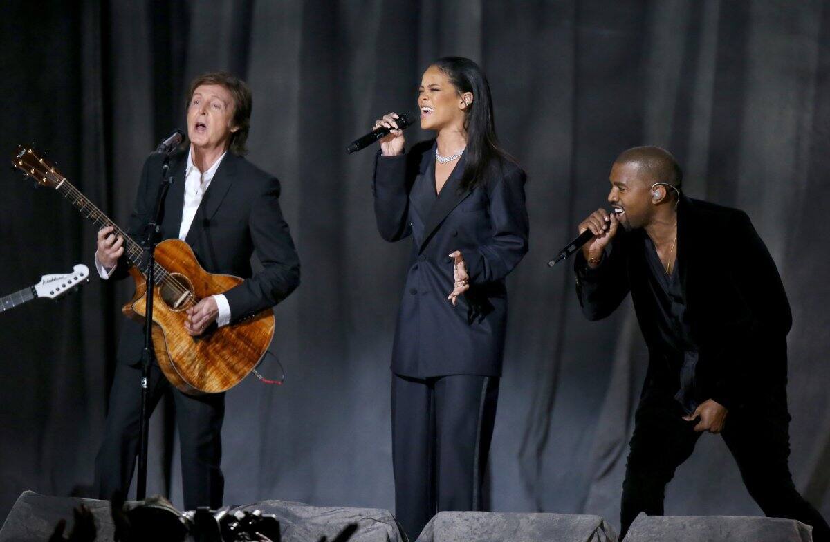 El mítico Paul McCartney se unió a Rihanna y Kanye West para una de las mejores colaboraciones del 2015