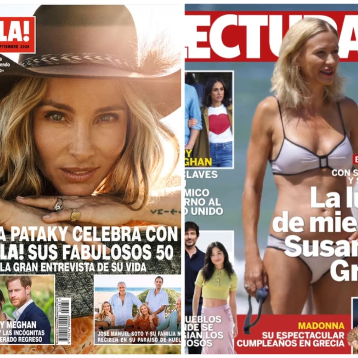 Las portadas de las revistas del 26 de agosto: Elsa Pataky, Ester Expósito y Harry y Meghan