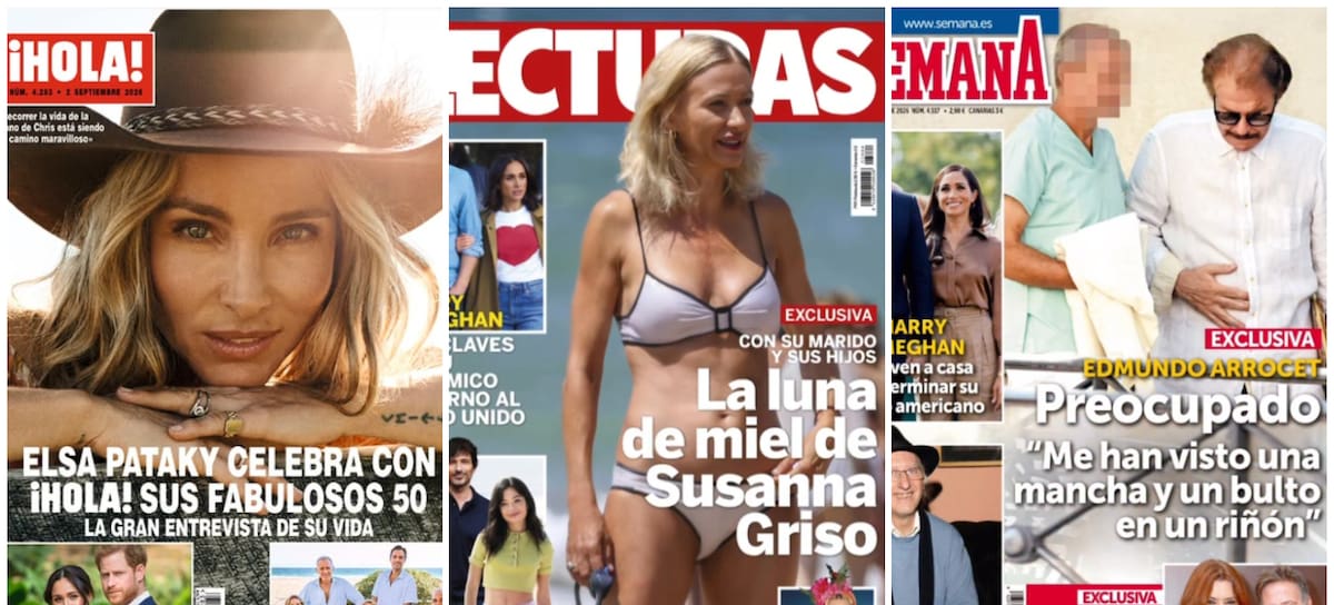 Portadas de las revistas del corazón de hoy, 26 de agosto de 2026 (Instagram)