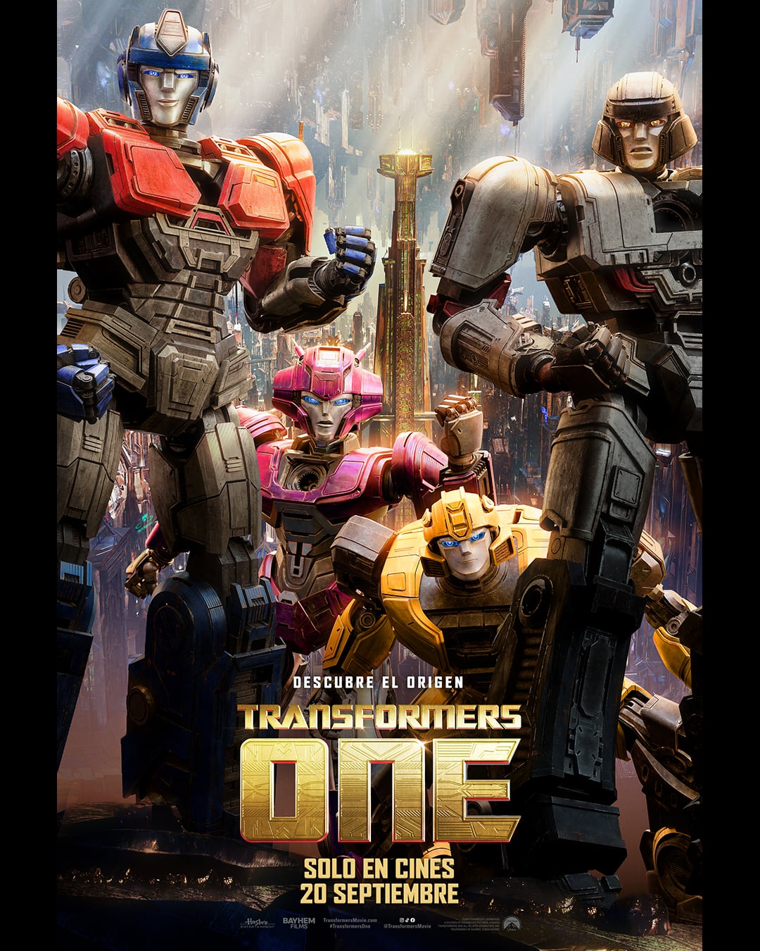 Cartel promocional de &#039;Transformers One&#039;. Foto cedida por Paramount Spain.