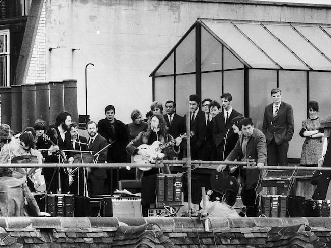 El concierto de The Beatles en la azotea en 1969