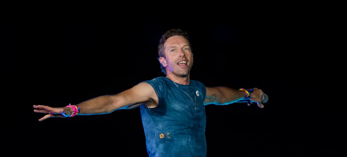 Chris Martin, en el concierto de Coldplay en Wembley Stadium 2025.