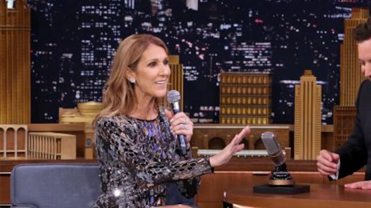 Celine Dion imita a Sia y Rihanna