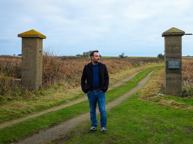 Agustín Martínez, en Alderny.