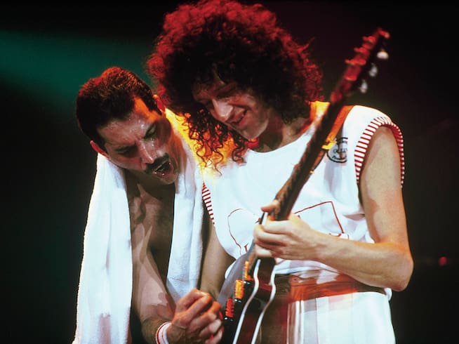 Brian May y Freddie Mercury
