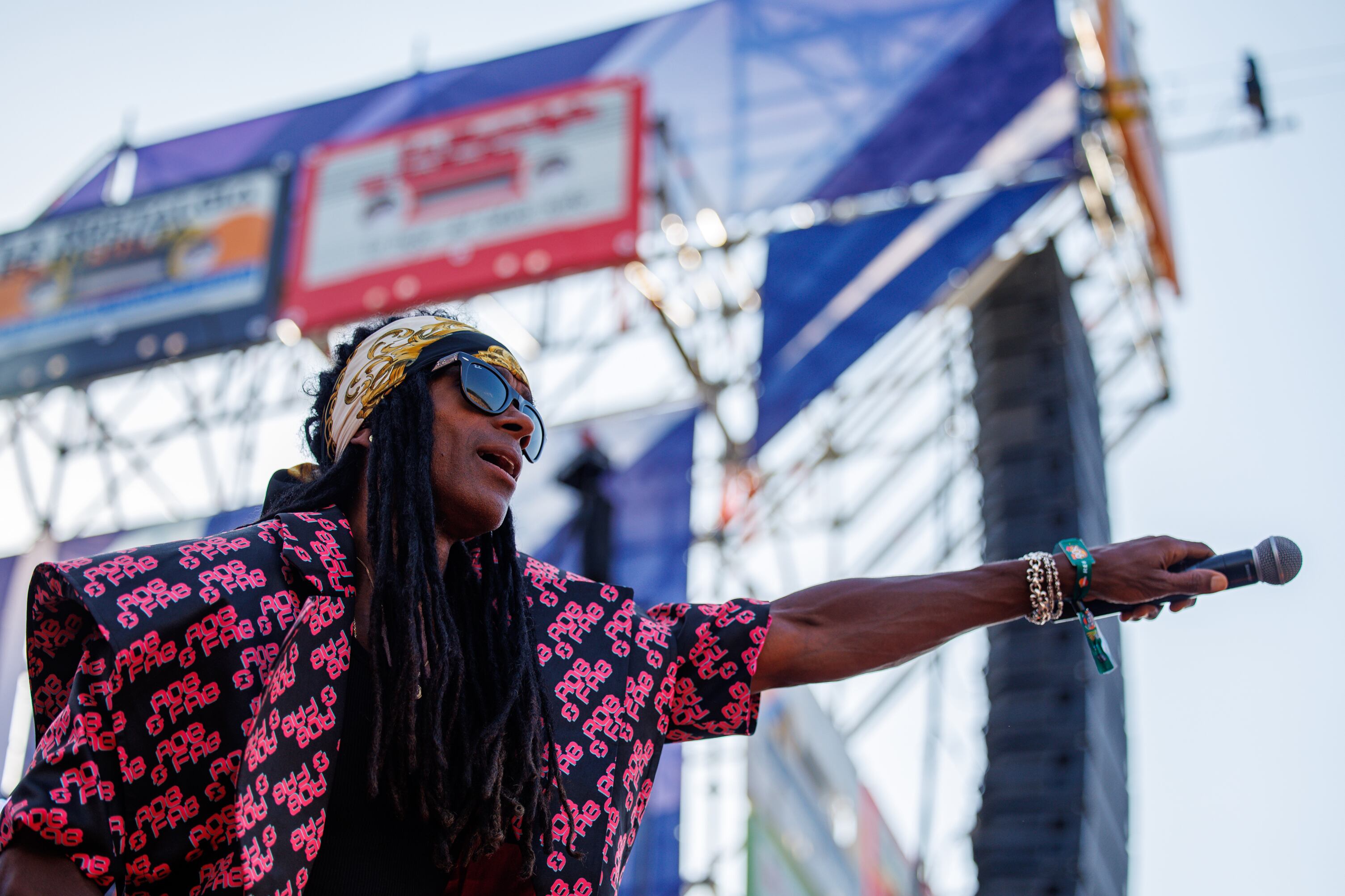 Milli Vanilli, en directo en el festival haciendo las delicias de sus incondicionales.