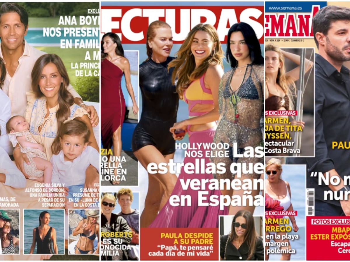 Las portadas de las revistas del corazón de hoy, miércoles 5 de agosto: Paula Echevarría, la reina Letizia y Ana de Armas