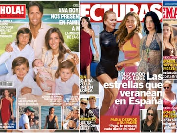 Las portadas de las revistas del corazón de hoy, miércoles 5 de agosto: Paula Echevarría, la reina Letizia y Ana de Armas