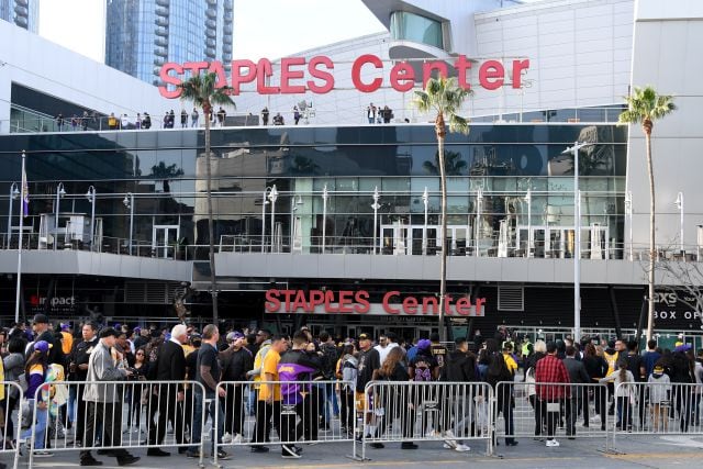 El Staples Center despide a Kobe Bryant.