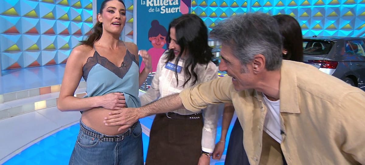 Laura Moure y Jorge Fernández en 'La Ruleta de la Suerte'