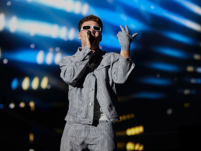 El cantante Quevedo durante el 'Flow Fest' el 26 de noviembre de 2023 en México.