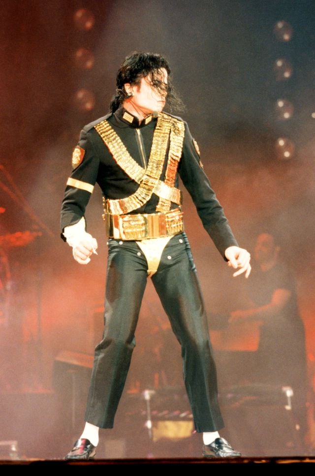 Michael Jackson, durante una actuación en 1996 para el Sultan de Brunei.