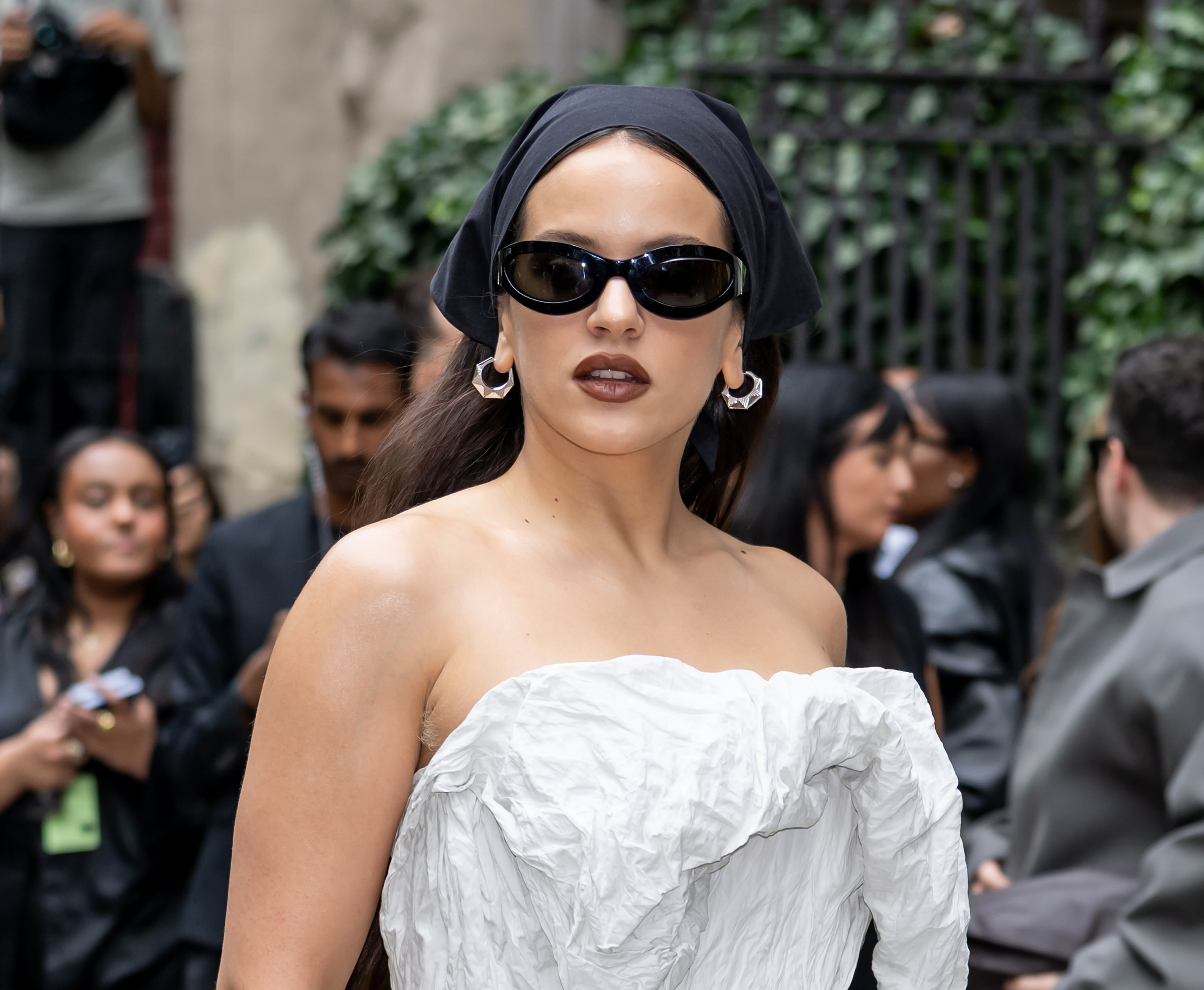 Rosalía, en el desfile de Calvin Klein en la New York Fashion Week 2025.