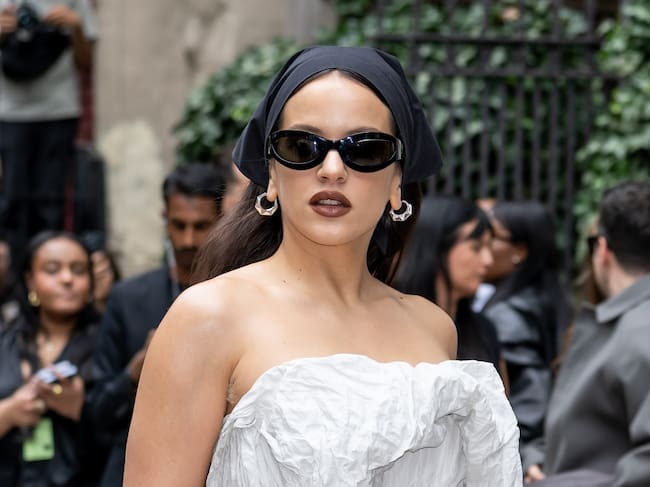 Rosalía, en el desfile de Calvin Klein en la New York Fashion Week 2025.