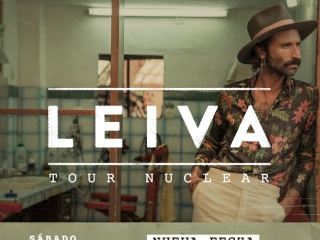 Leiva, nueva fecha para el fin de gira de su Tour Nuclear: 24 de abril de 2021.